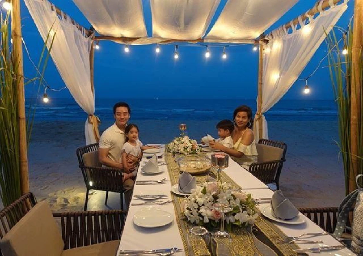 ความสุขของ โอปอล์ ฉลองวันเกิด 37 ปี ดินเนอร์สุดโรแมนติกริมทะเล