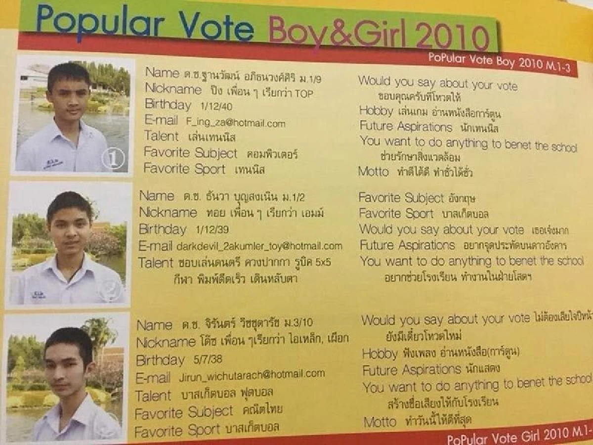 กวนมาแต่ไหนแต่ไร! เดอะทอยส์ กับคำตอบในหนังสือรุ่นสมัยเรียนม.ต้น