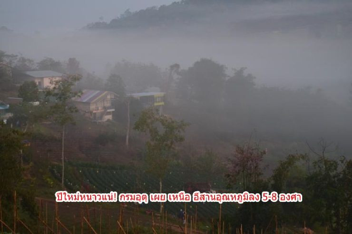 ปีใหม่หนาวแน่! อุตุ เผย เหนืออีสานอุณหภูมิลง 5-8 องศา ปีใหม่หนาวแน่! อุตุ เผย เหนืออีสานอุณหภูมิลง 5-8 องศา