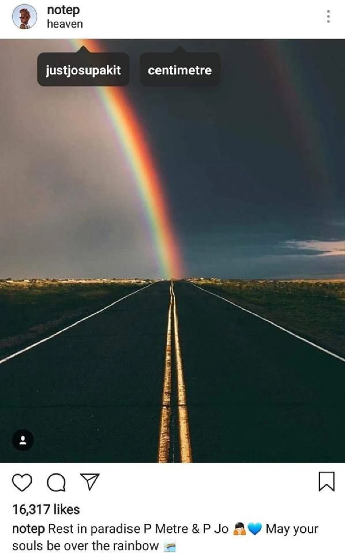 คนบันเทิงร่วมโพสต์อาลัย “เซนติเมตร-โจ้” กับการจากไปอย่างกะทันหัน