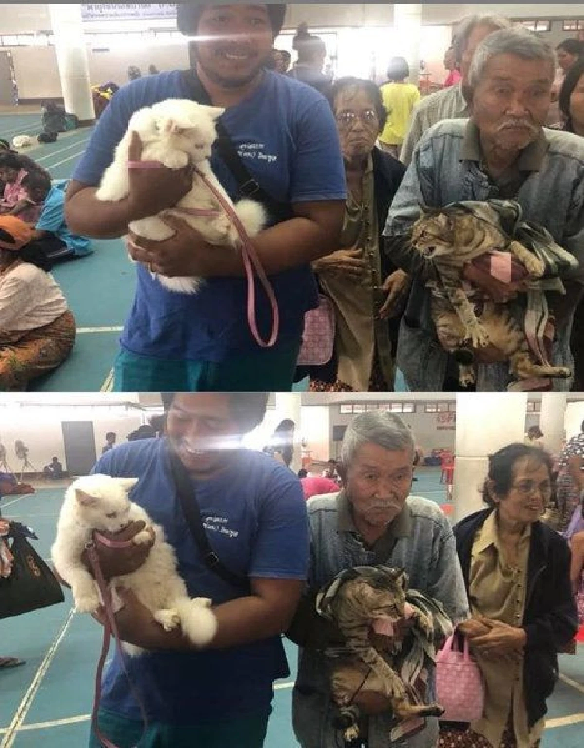 ความผูกพันระหว่าง "คนกับสัตว์" เมื่อเจอทุกข์จากพายุปาบึก