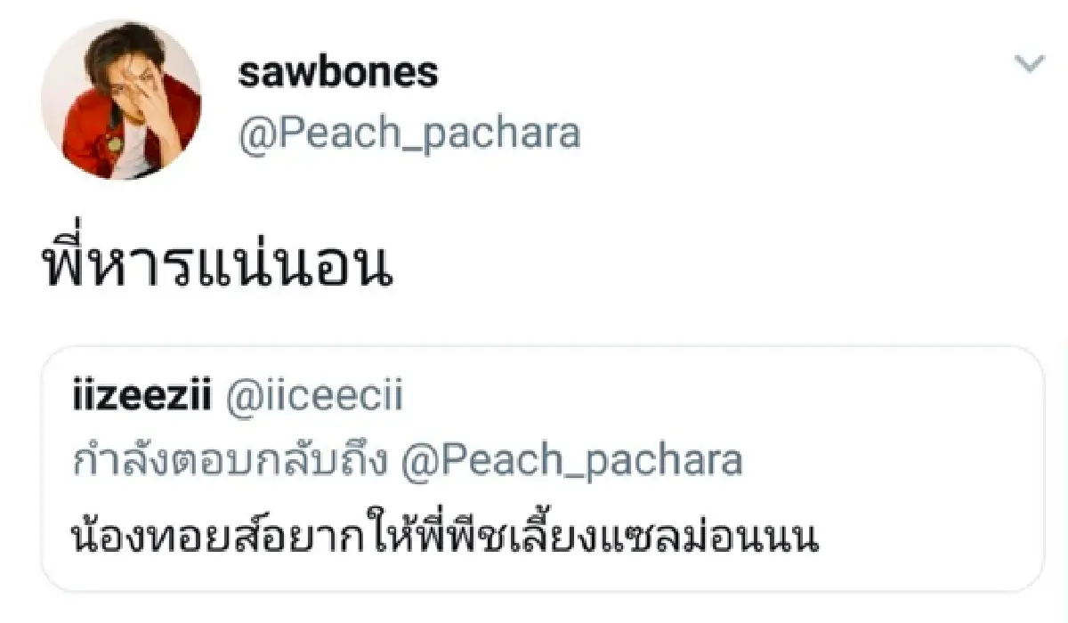 "พีช พชร” ตอบกลับสุดฮา หลังเจอบทสัมภาษณ์ "The Toys” อยากไปกินปลาแซลมอนด้วย