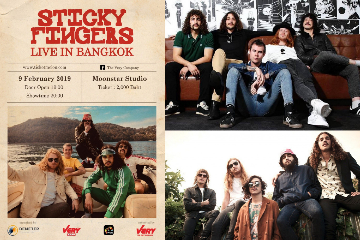 “STICKY FINGERS LIVE IN BKK” อีกหนึ่งคอนเสิร์ตที่ชาว Reggae Rock ห้ามพลาด “STICKY FINGERS LIVE IN BKK” อีกหนึ่งคอนเสิร์ตที่ชาว Reggae Rock ห้ามพลาด