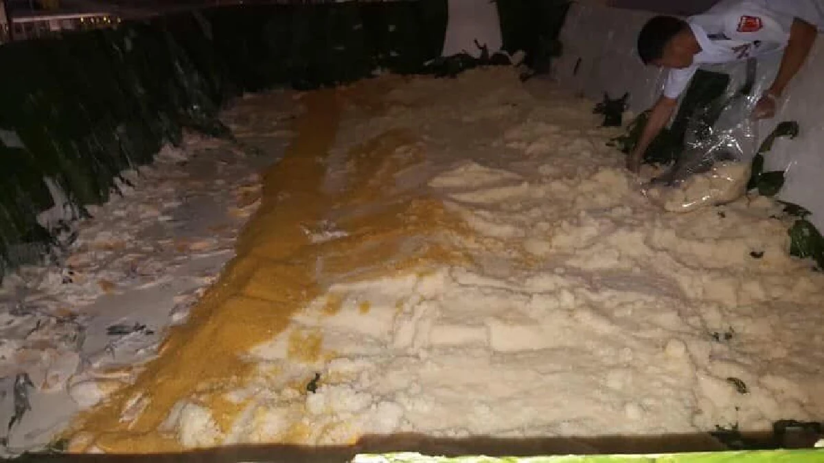 เพจดังแฉภาพงานเลี้ยง "ข้าวเหนียวมะม่วง"ใหญ่สุดในโลก ของเหลือเพียบ!