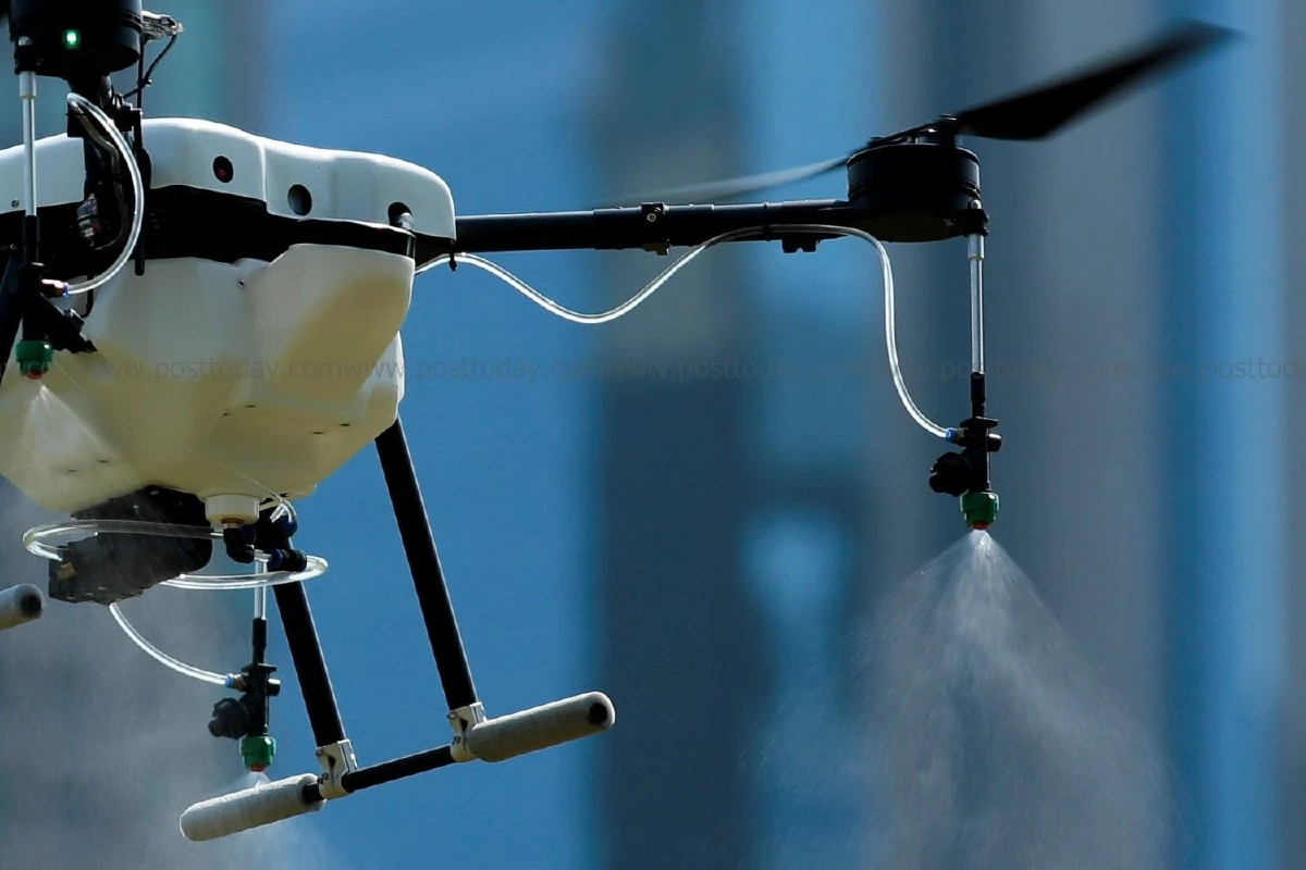 นำโดรนบินทดสอบฉีดน้ำลดฝุ่นละออง เล็งนำออกปฏิบัติการจริง4พื้นที่