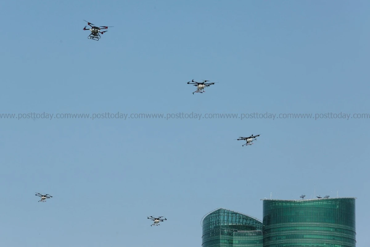 นำโดรนบินทดสอบฉีดน้ำลดฝุ่นละออง เล็งนำออกปฏิบัติการจริง4พื้นที่