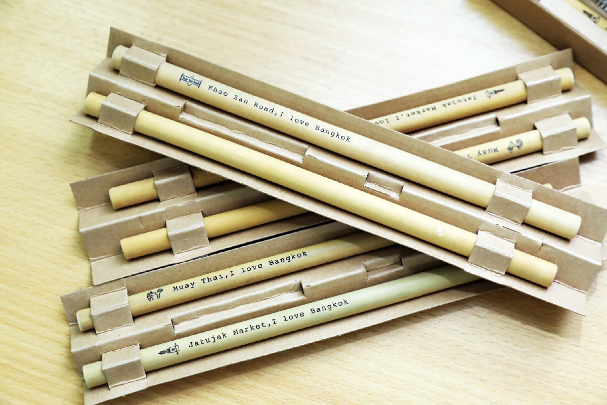 ใช่เลย! หลอดดูดน้ำไม้ไผ่ธรรมชาติ