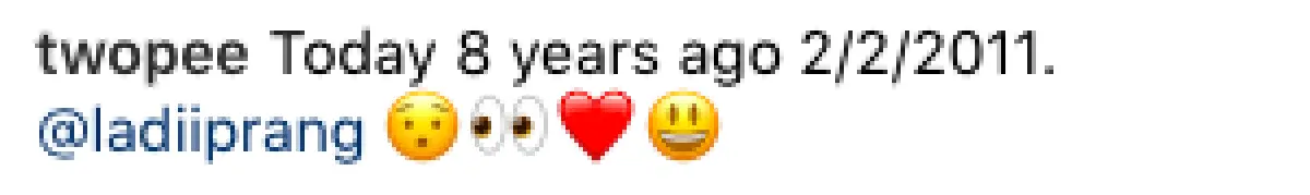 8 ปีแล้วนะจ๊ะ! “โต้ง” โพสต์ภาพหวานจับมือ “ปราง” ทำคนโสดตายเรียบ