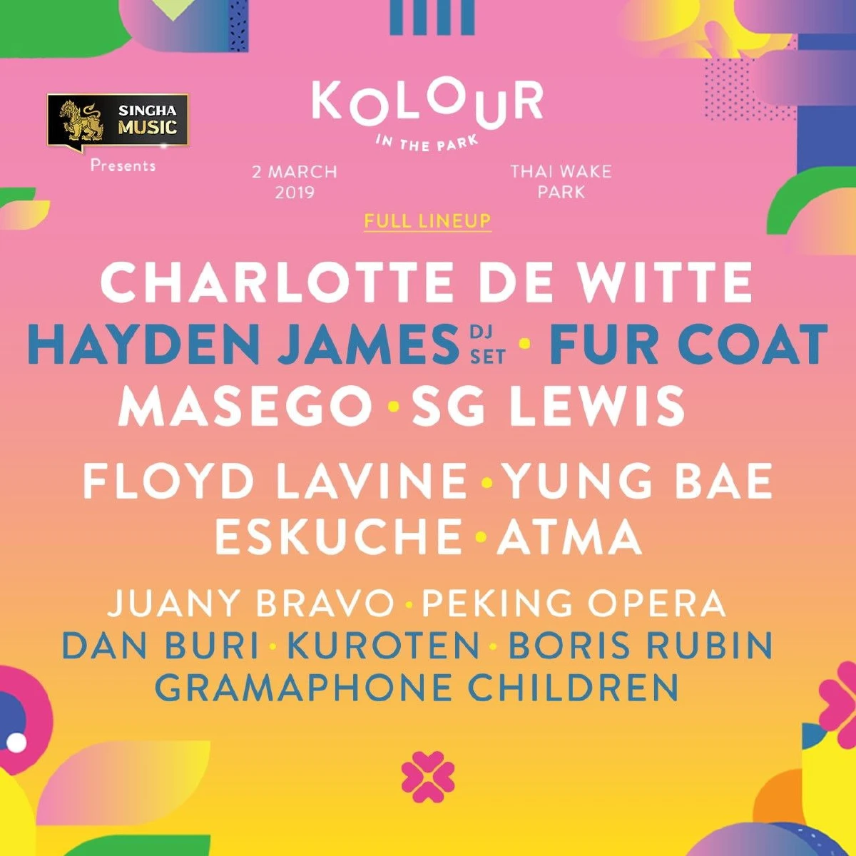 เทศกาลดนตรีกลางแจ้งที่ไม่เหมือนใคร Kolour In The Park 2019