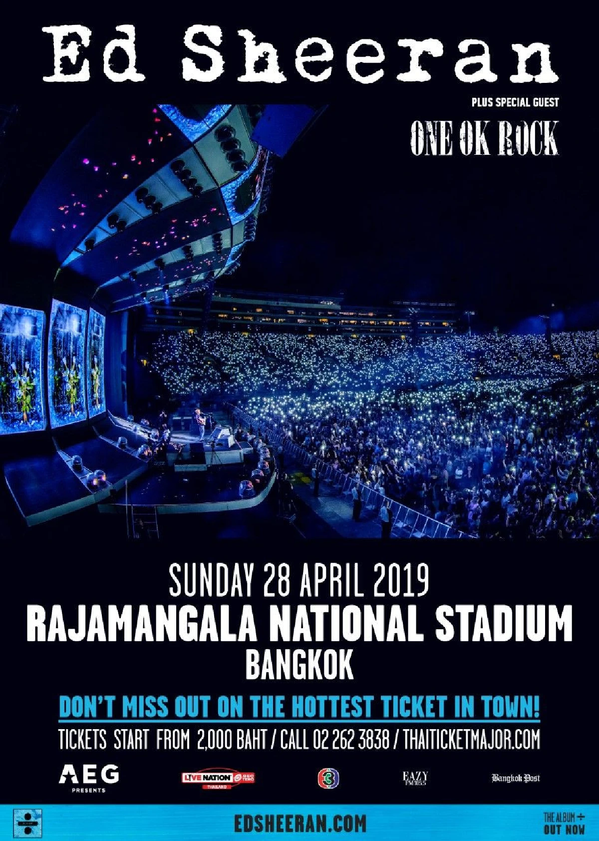 ซื้อหนึ่งได้ฟินถึงสอง! ONE OK ROCK เล่นเปิดคอนเสิร์ต Ed Sheeran