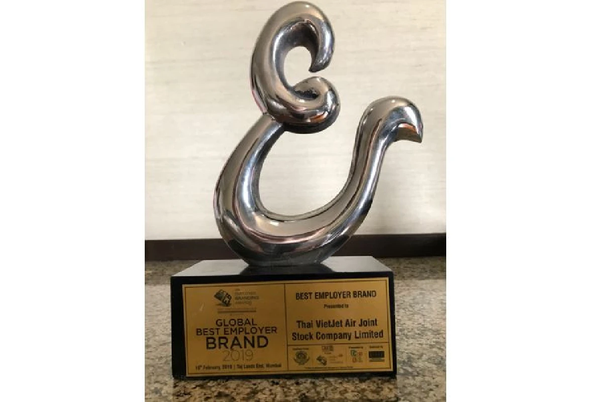 ไทยเวียตเจ็ทคว้ารางวัล "Global Best Employer Brand 2019"