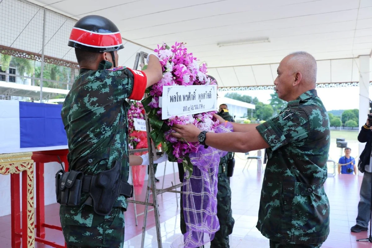 ร่วมอาลัย!ส่งศพวีรบุรุษแดนใต้กลับบ้านเกิดแม่ฮ่องสอน
