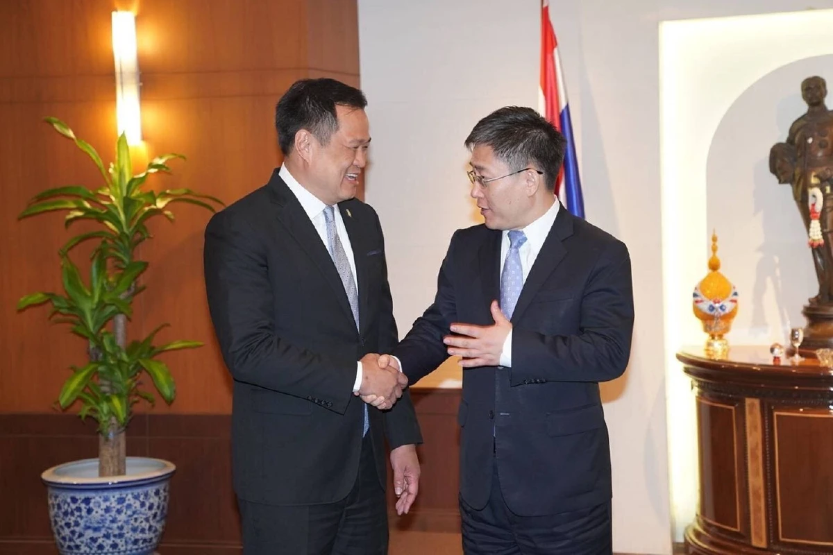 จีนส่งทูตพบหัวหน้าภูมิใจไทยสอบถามสถานการณ์เลือกตั้งในประเทศ