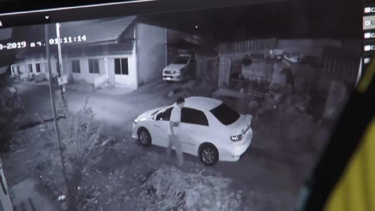 ตร.ภาชีเผยภาพกล้องวงจรปิดบันทึกภาพคนร้ายฆ่าปาดคอพยาบาลสาว