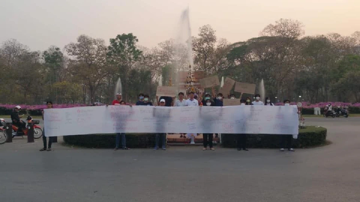 นิสิตมช.สิ้นหวัง"แก้ฝุ่นพิษ"ตั้งกลุ่มไหว้ศาลช้างมหาลัยให้ช่วยแก้