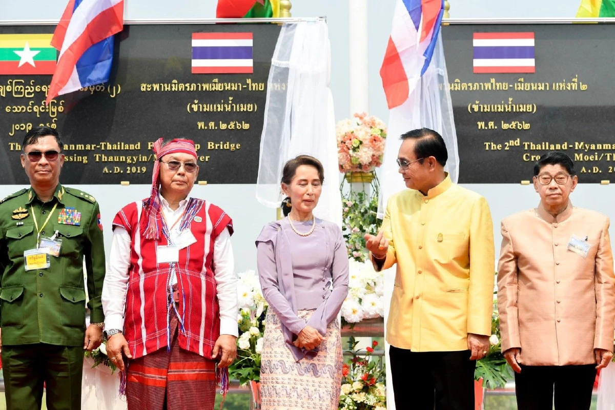 "บิ๊กตู่-อองซาน"ร่วมฉลองความสำเร็จสร้างสะพานไทย-เมียนมาแห่งที่2ที่แม่สอด