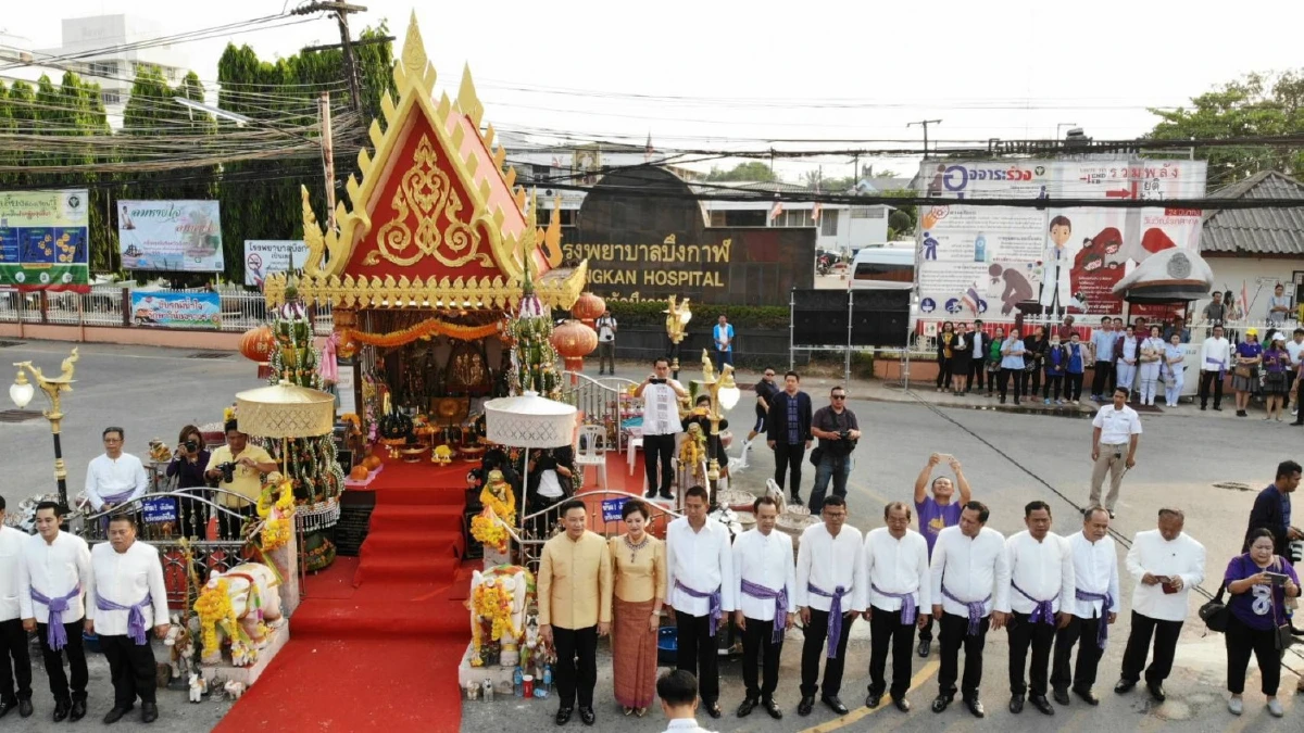 ชาวบ้านนับหมื่นรำบวงสรวงเจ้าแม่สองนาง