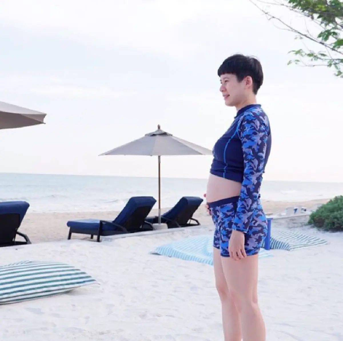 “บุ้ง สะธี” ภรรยา “เวฟ สาริน” คลอดลูกชายคนแรก “น้องบุญ”