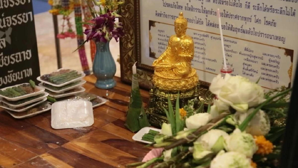 หนุ่มเพี้ยนกลัวสิ่งศักดิ์สิทธิ์หักคอยอมคืนพระพุทธรูปแก้บนศาลหลักเมือง