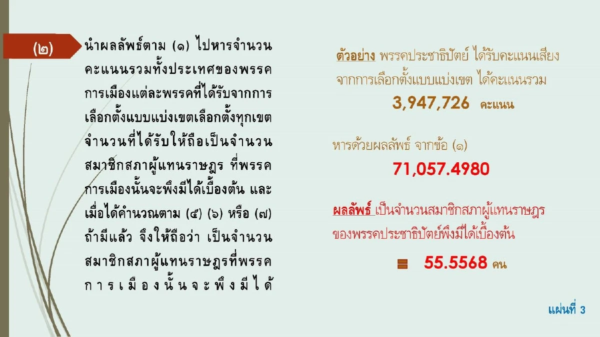 "สมชัย"ปล่อยของโชว์สูตรส.ส.บัญชีรายชื่อได้ผลลัพธ์ 16 พรรคต่างกกต.ลิบลับ