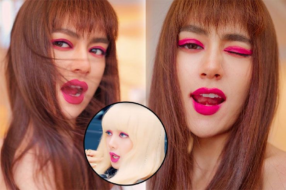 ลุคนี้รอดไหม!? "คิมเบอร์ลี่” แต่งหน้าลุค "ลิซ่า BLACKPINK” ตา-ปากสีชมพูแปร๊ด ลุคนี้รอดไหม!? "คิมเบอร์ลี่” แต่งหน้าลุค "ลิซ่า BLACKPINK” ตา-ปากสีชมพูแปร๊ด