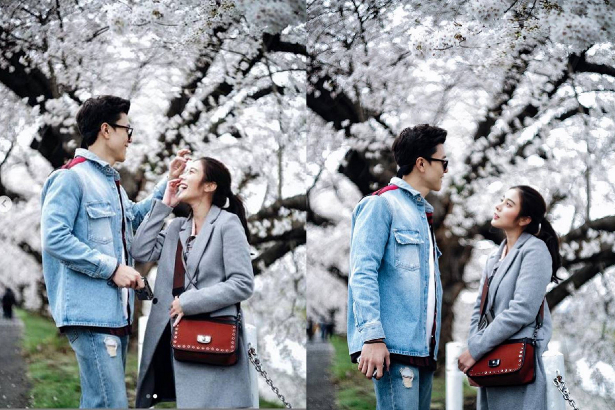 เก้า สุภัสสรา-เชา ชวลิต จูงมือกันเที่ยวญี่ปุ่น จ้องตาหวานเยิ้มใต้ต้นซากุระ เก้า สุภัสสรา-เชา ชวลิต จูงมือกันเที่ยวญี่ปุ่น จ้องตาหวานเยิ้มใต้ต้นซากุระ