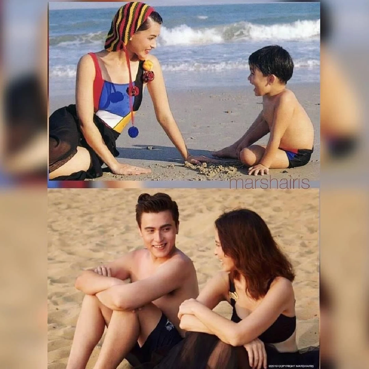 โมเมนต์แม่ลูกสุดอบอุ่น มาช่า เผยภาพถ่ายแบบคู่ น้องกาย เมื่อ 28 ปีก่อนเทียบปัจจุบัน