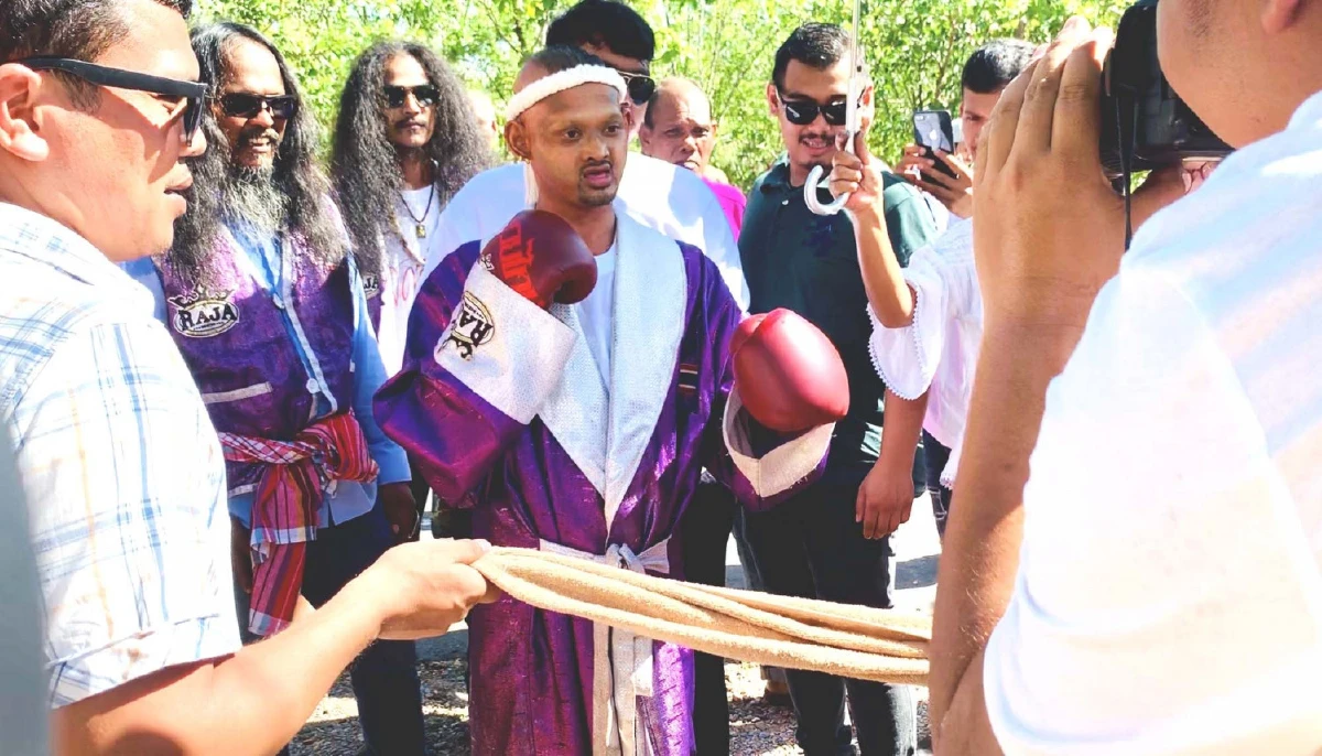 เรียกเสียงฮาทั้งงานตลกดังภาคใต้แต่งชุดนักมวยยกขันหมากไปขอภรรยา