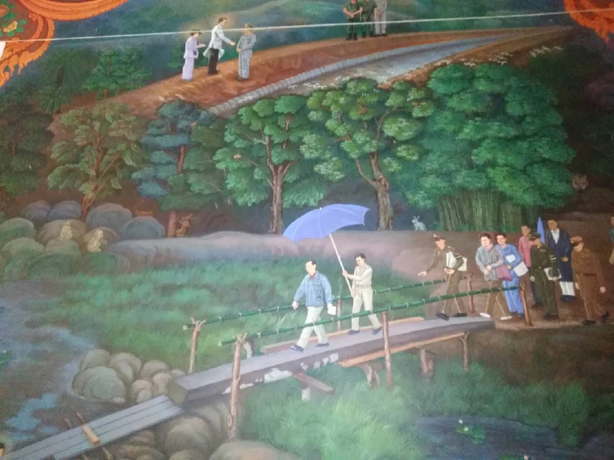 วัดโพธิ์ทอง บางมด เตรียมเขียนจิตรกรรมฝาผนังพิธีบรมราชาภิเษก ร.10