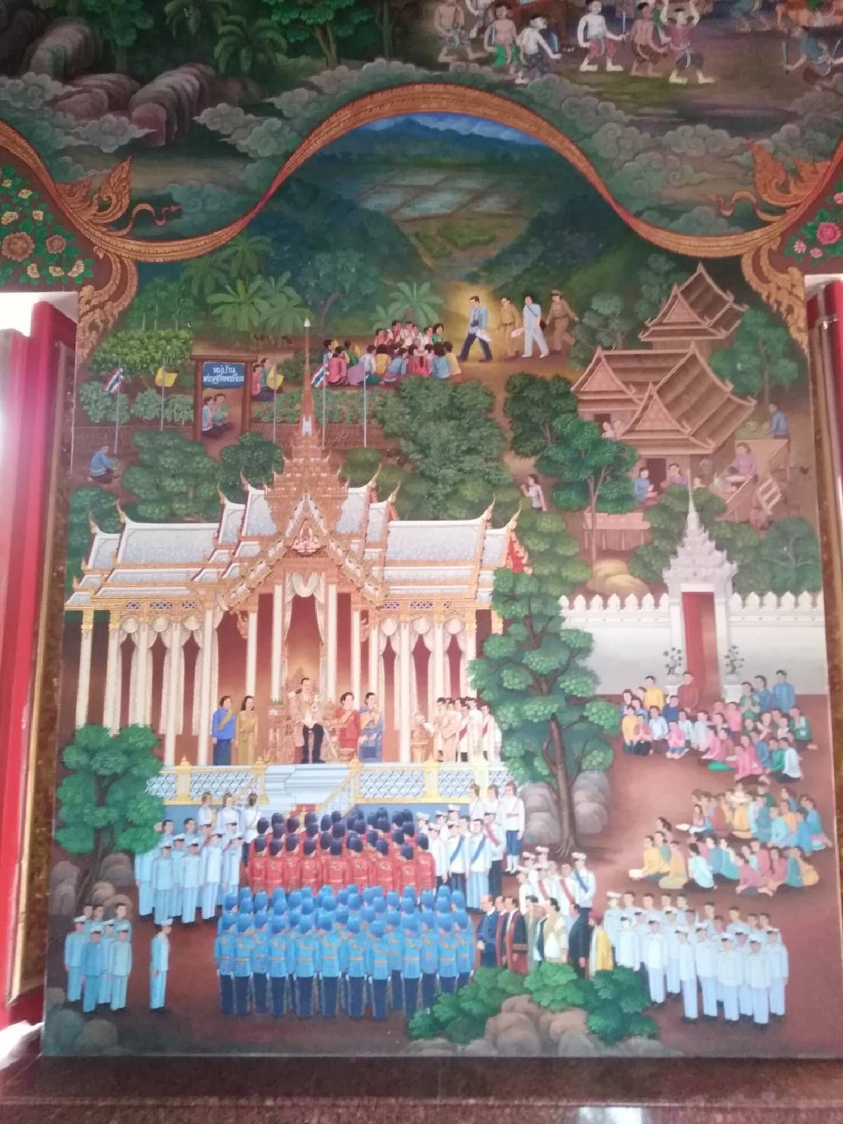 วัดโพธิ์ทอง บางมด เตรียมเขียนจิตรกรรมฝาผนังพิธีบรมราชาภิเษก ร.10