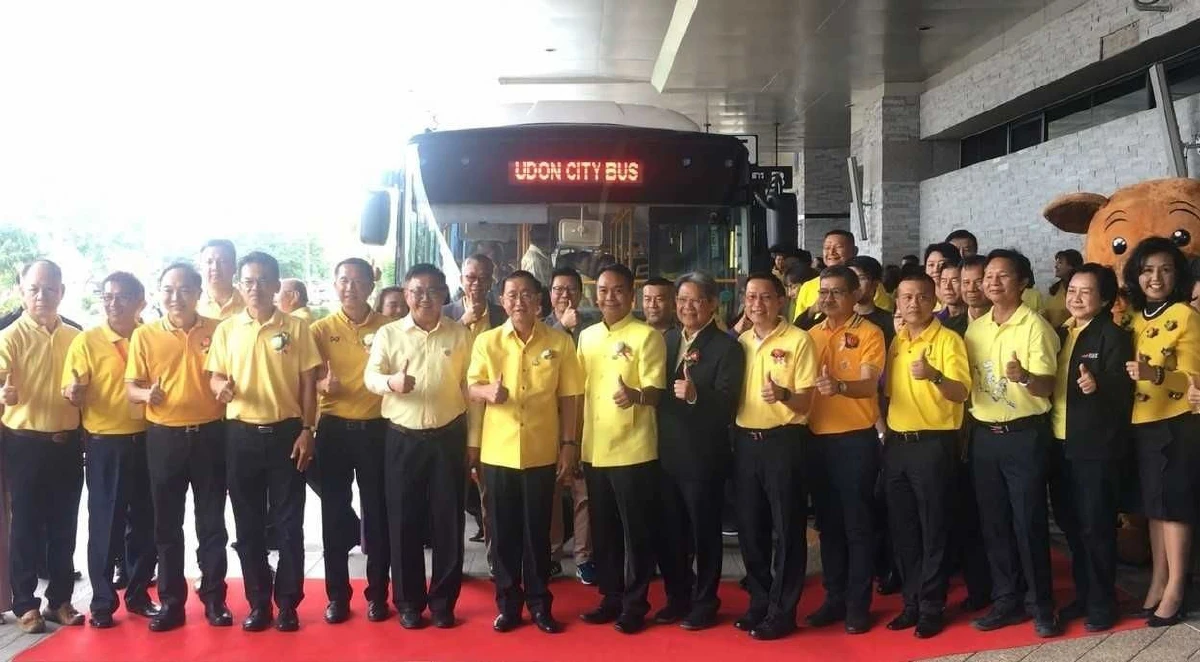 เปิด "อุดรซิตี้บัส" อย่างเป็นทางการ หลังเริ่มวิ่งมาเกือบเดือนคนแห่ใช้วันละ900