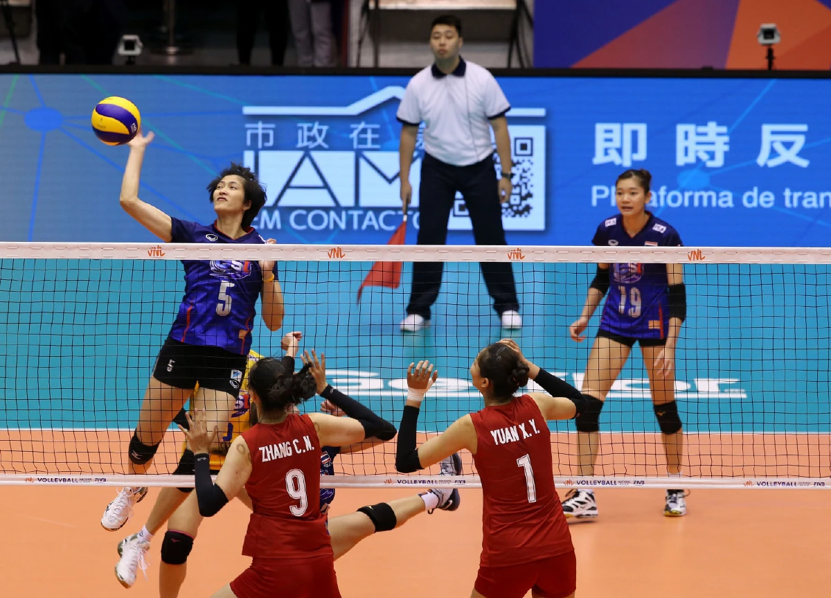สาวไทยพ่ายจีน3เซตรวดศึกวอลเลย์เนชั่นส์ลีกสนามสอง