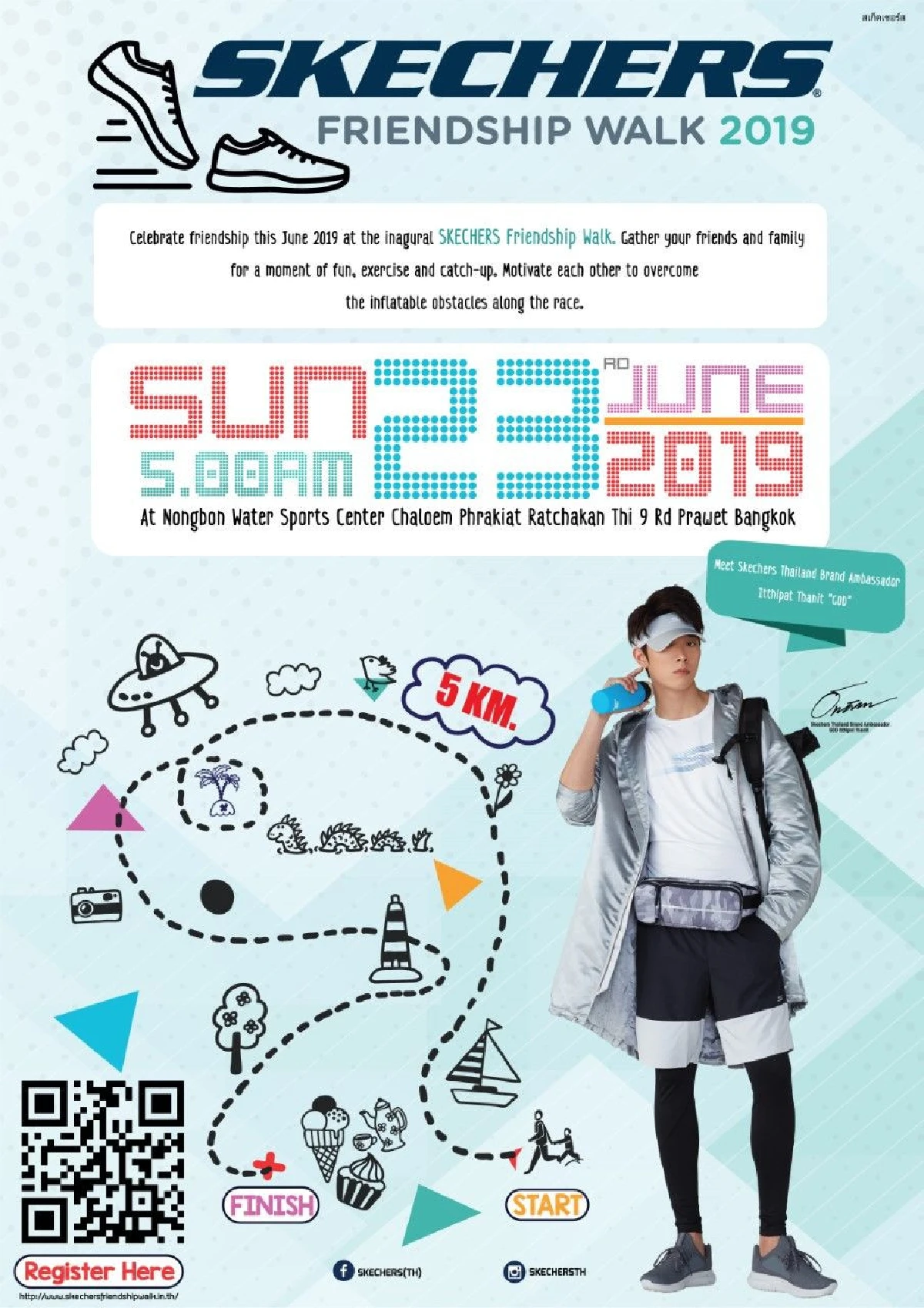 SKECHERS Friendship Walk เปิดฉากสีสันแห่งความสุข