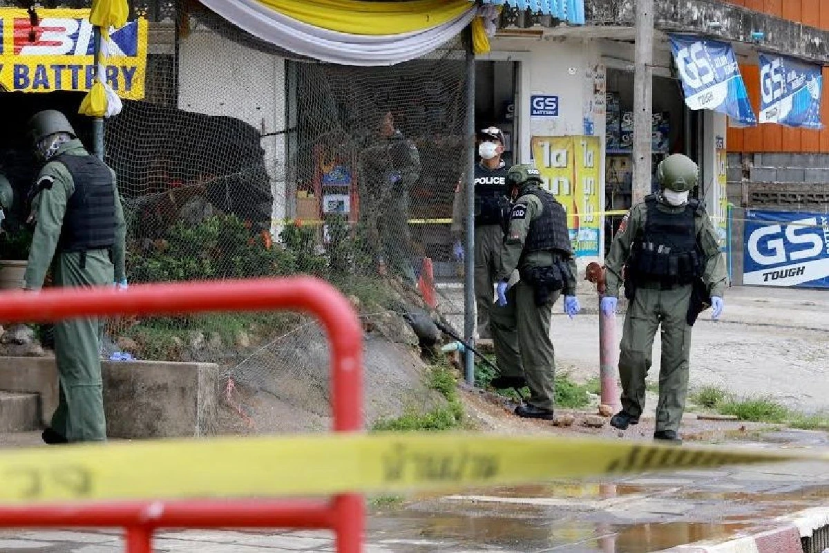 คนร้ายขว้าง"ไปป์บอม"ใส่ป้อมตำรวจนปพ.ชาวบ้านถูกลูกหลงเจ็บ1