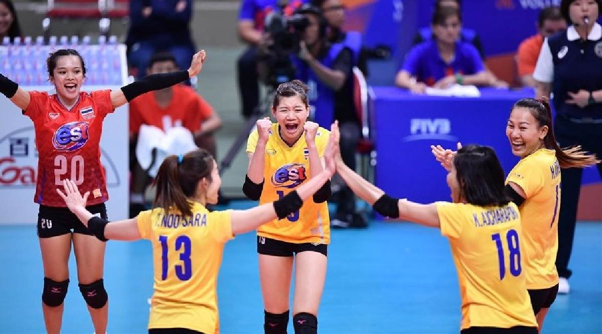 ลูกยางสาวไทยเร่งเครื่องแซงชนะบัลแกเรีย3-1เซต ลูกยางสาวไทยเร่งเครื่องแซงชนะบัลแกเรีย3-1เซต