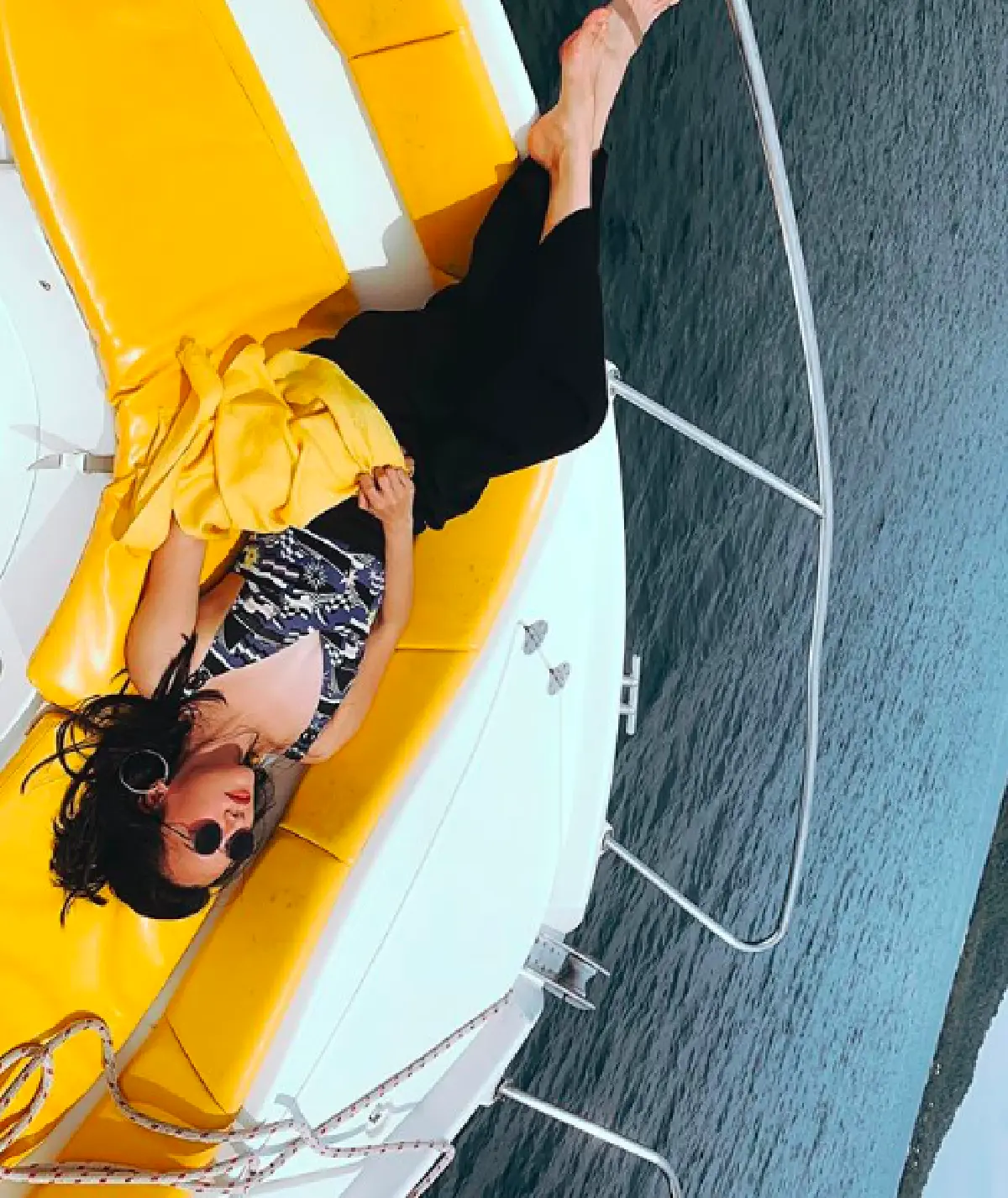 "นุ่น วรนุช” โชว์ผิวขาวในชุดว่ายน้ำเที่ยวเกาะกูด นานๆ จะได้เห็นแบบนี้