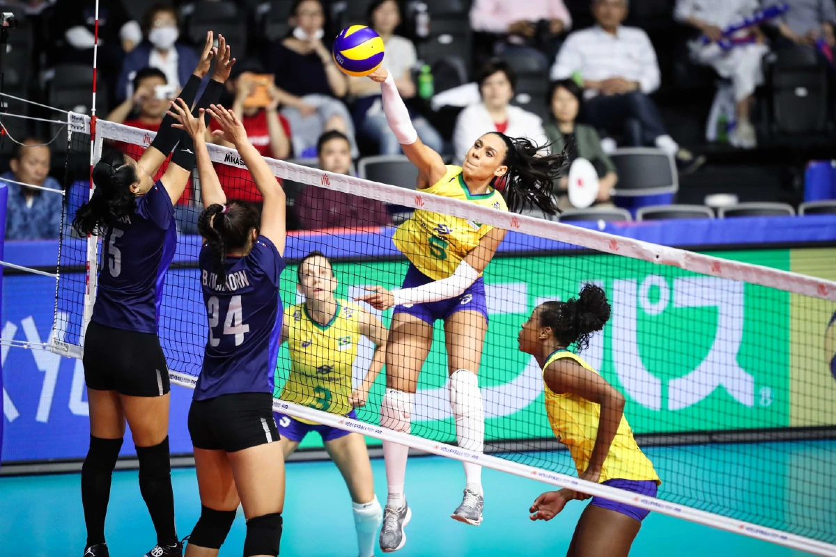 วอลเลย์สาวไทยพ่ายบราซิล3เซตรวดศึกลูกยางเนชั่นส์ลีก