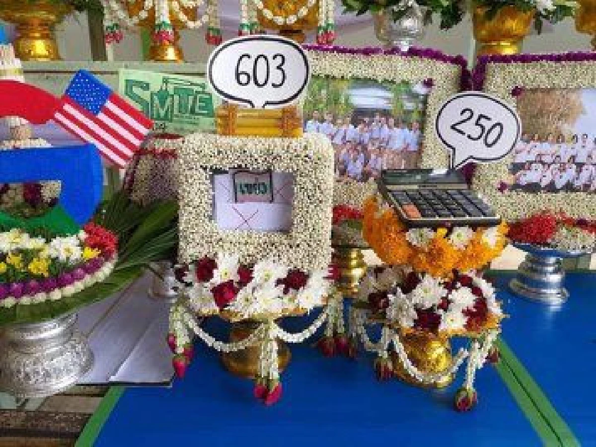 นักเรียนจัดเต็ม! แต่งพานไหว้ครูสะท้อนการเมืองไทยยุค 2019