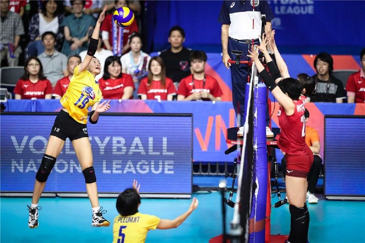 สาวไทยพ่ายญี่ปุ่นส่งท้ายลูกยางเนชั่นส์ลีกสนามที่4
