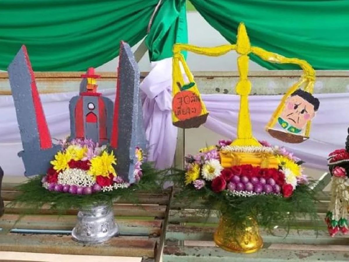 นักเรียนจัดเต็ม! แต่งพานไหว้ครูสะท้อนการเมืองไทยยุค 2019
