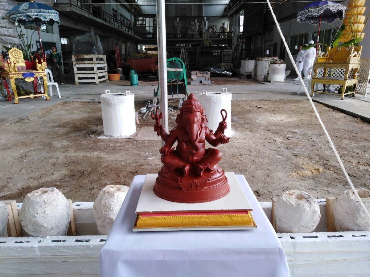 หลวงพี่อุเทน วัดท่าไม้ ประธานหล่อพิฆเณศวร 108 ปี กรมศิลป์