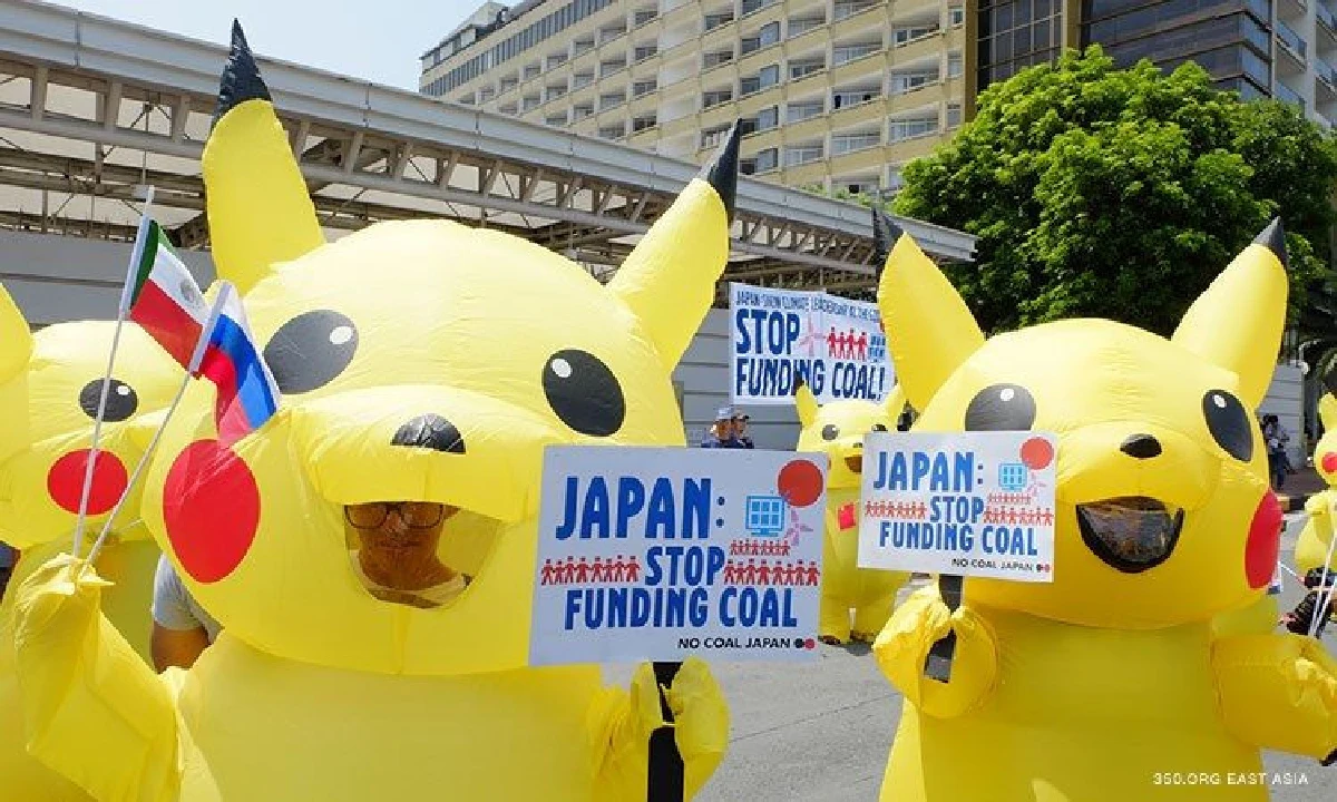 ปิกาจูประท้วงหน้าสถานทูตญี่ปุ่นในฟิลิปปินส์