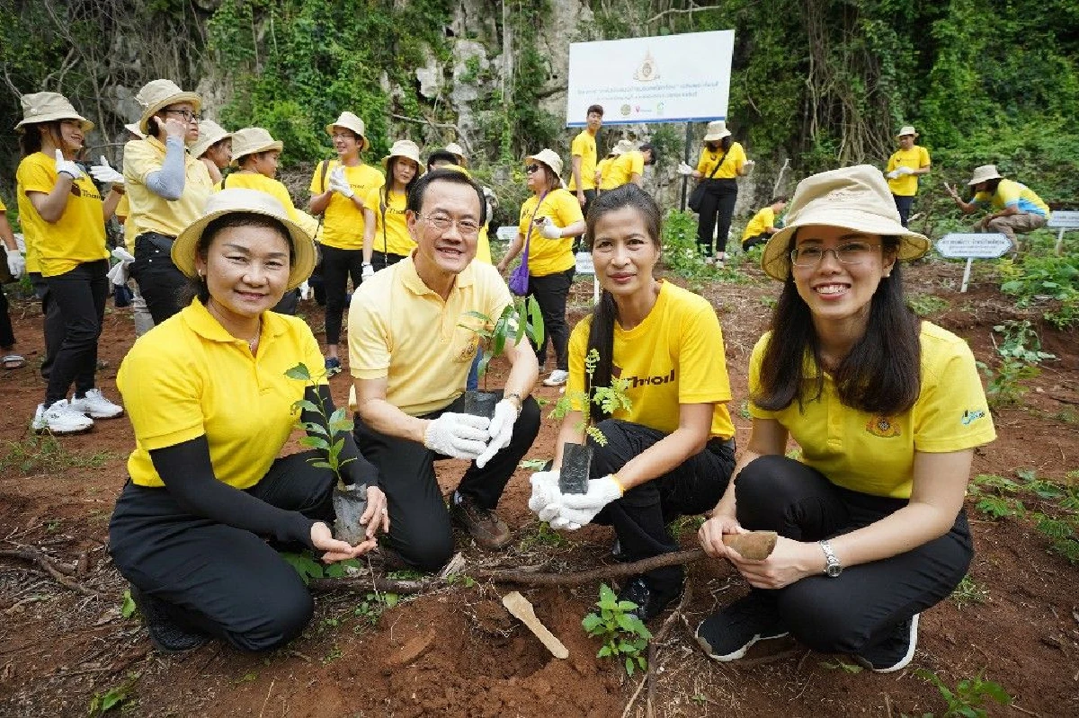 ไทยออยล์จับมือภาครัฐเปิดตัวโครงการ "ภาคีสนับสนุนป่าชุมชนลดโลกร้อน"