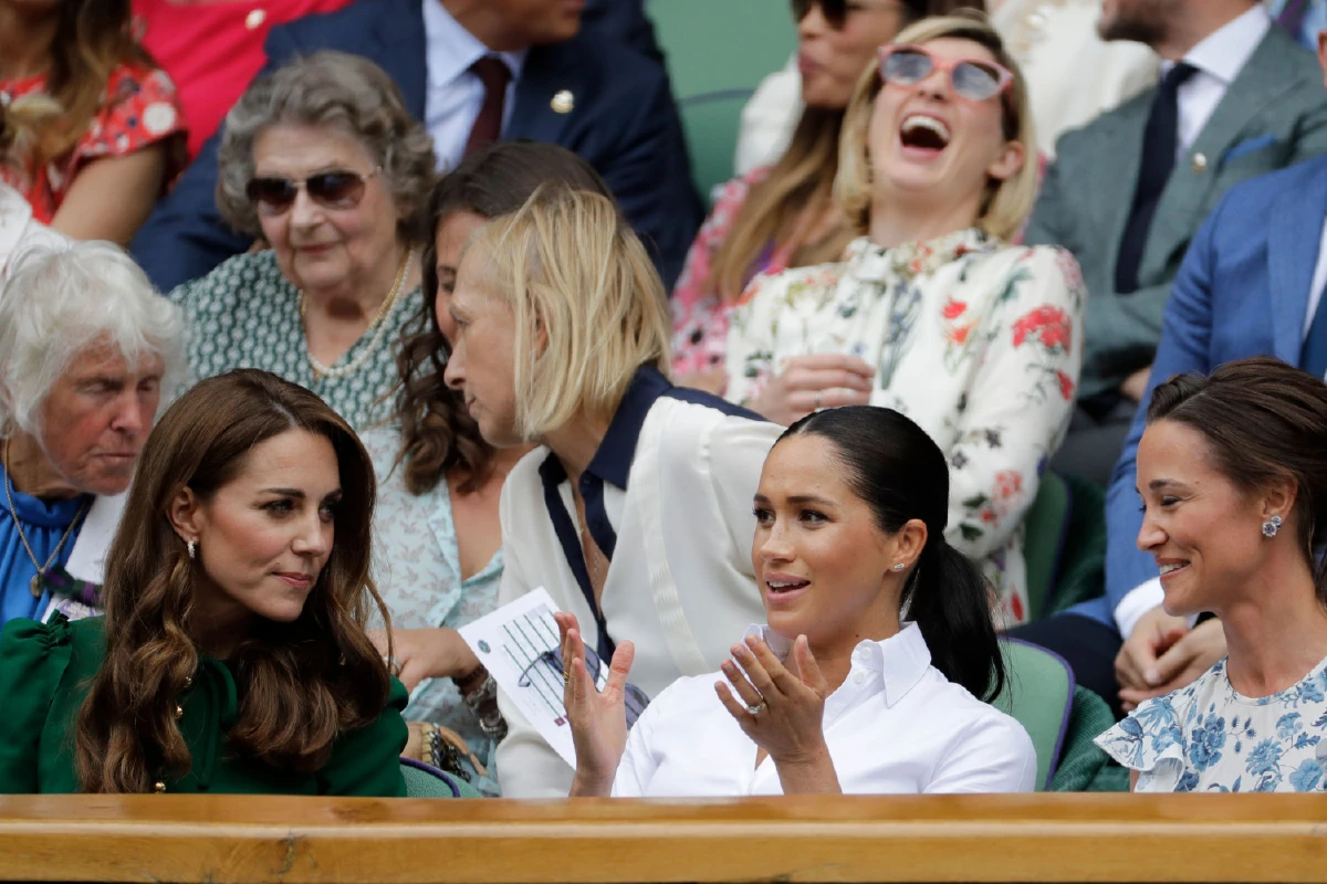 เคท-เมแกนควงคู่ดูวิมเบิลดันกลบข่าวเกาเหลา (ภาพชุด)