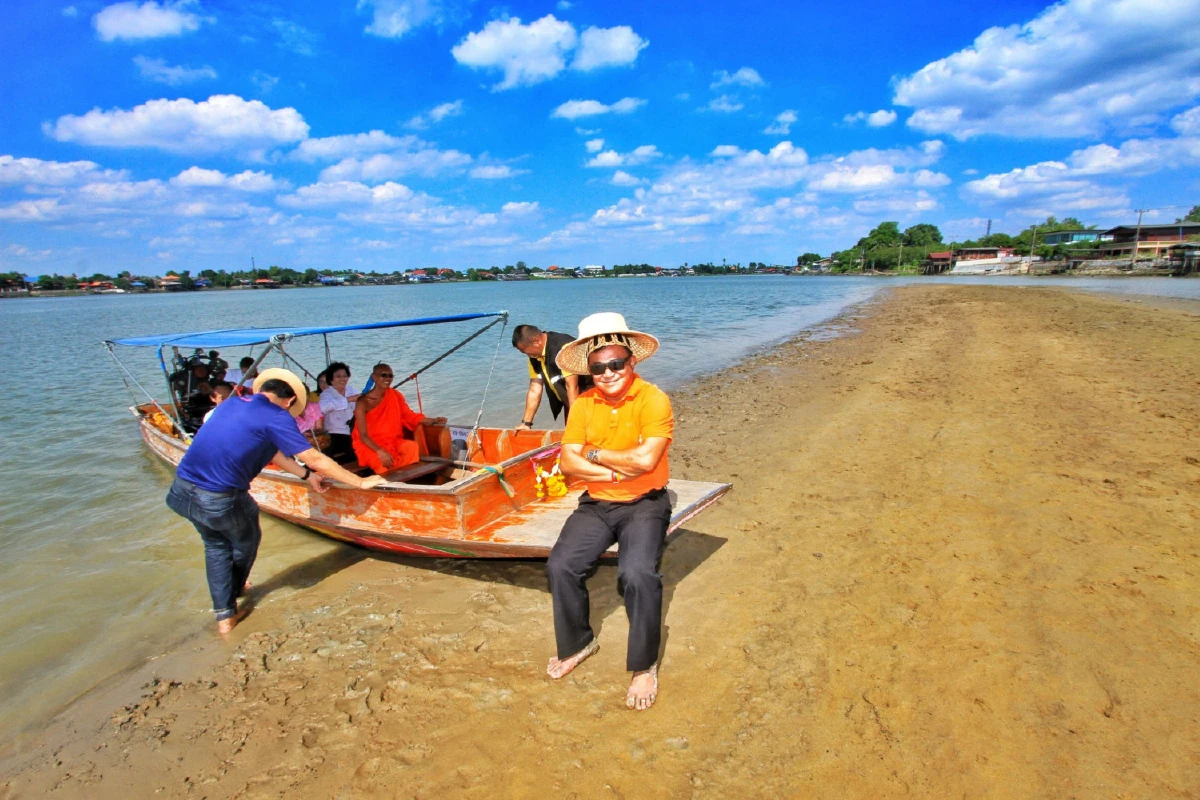 ชวนเที่ยวหาดทรายน้ำจืดกลางแม่น้ำเจ้าพระยาอันซีนใหม่เมืองปทุมฯ