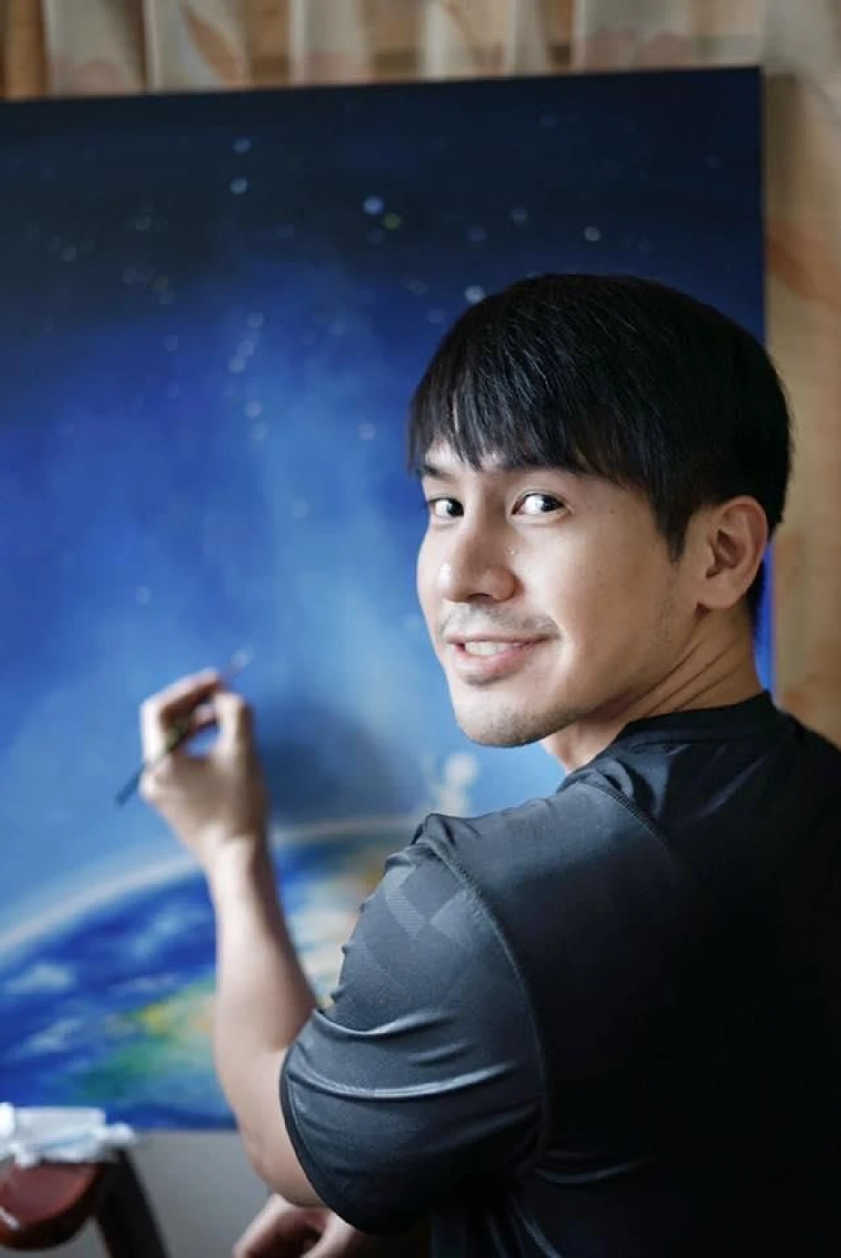 หล่อเก่งฝีมือดี! โป๊ป ธนวรรธน์ เผยภาพวาดชิ้นใหม่ใช้เวลาวาดเร็วที่สุด