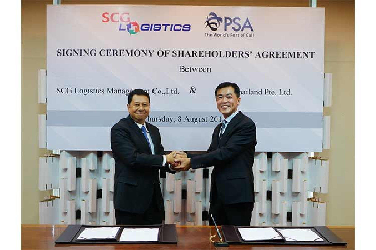 เอสซีจี จับมือ พีเอสเอ ไทยแลนด์ ตั้งบริษัทร่วมทุน SCG-PSA Holdings Co., Ltd ให้บริการโลจิสติกส์ท่าเรือครบวงจร ครอบคลุมปลายทางในไทยและต่างประเทศ รองรับธุรกิจการค้าระหว่างประเทศเติบโตต่อเนื่อง เอสซีจี จับมือ พีเอสเอ ไทยแลนด์ ตั้งบริษัทร่วมทุน SCG-PSA Holdings Co., Ltd ให้บริการโลจิสติกส์ท่าเรือครบวงจร ครอบคลุมปลายทางในไทยและต่างประเทศ รองรับธุรกิจการค้าระหว่างประเทศเติบโตต่อเนื่อง