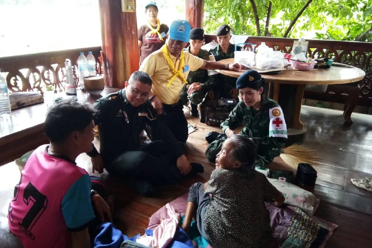 พะเยาน้ำท่วมที่อ.เชียงม่วนเร่งช่วยเหลือผู้ประสบภัย