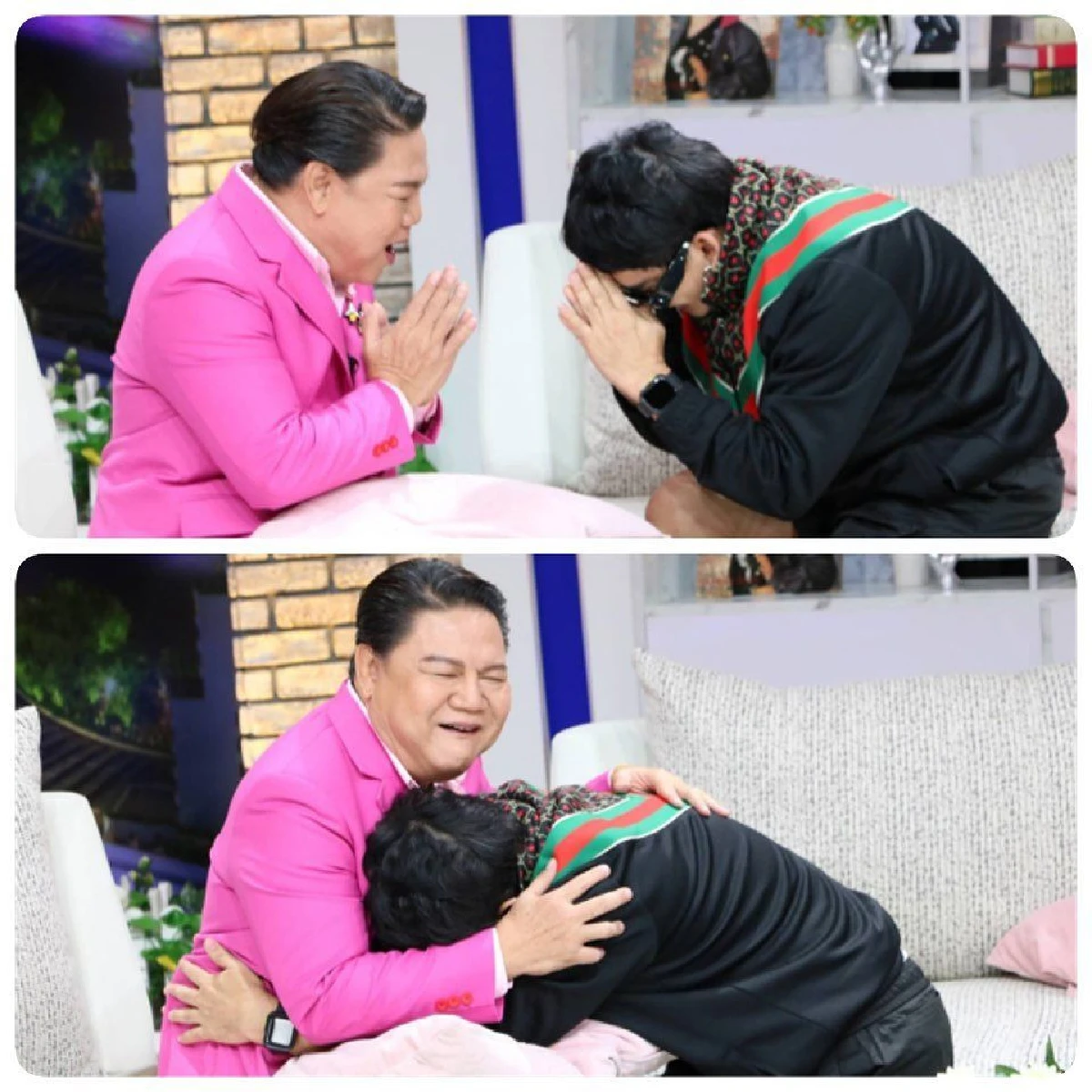พชร์ อานนท์ คลานเข้าไปกราบ อ.ยิ่งศักดิ์  หลังมีเรื่องบาดหมางกันมาเป็นปี