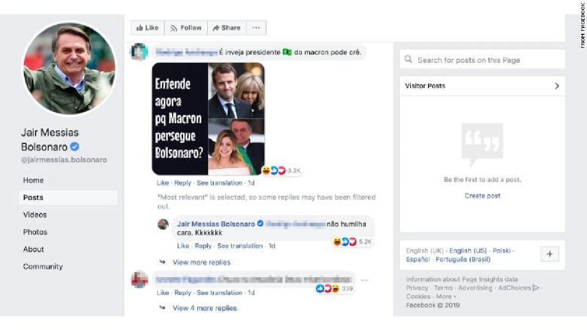 มาครงเดือด หลังผู้นำบราซิลโพสต์เทียบมีภรรยาแก่